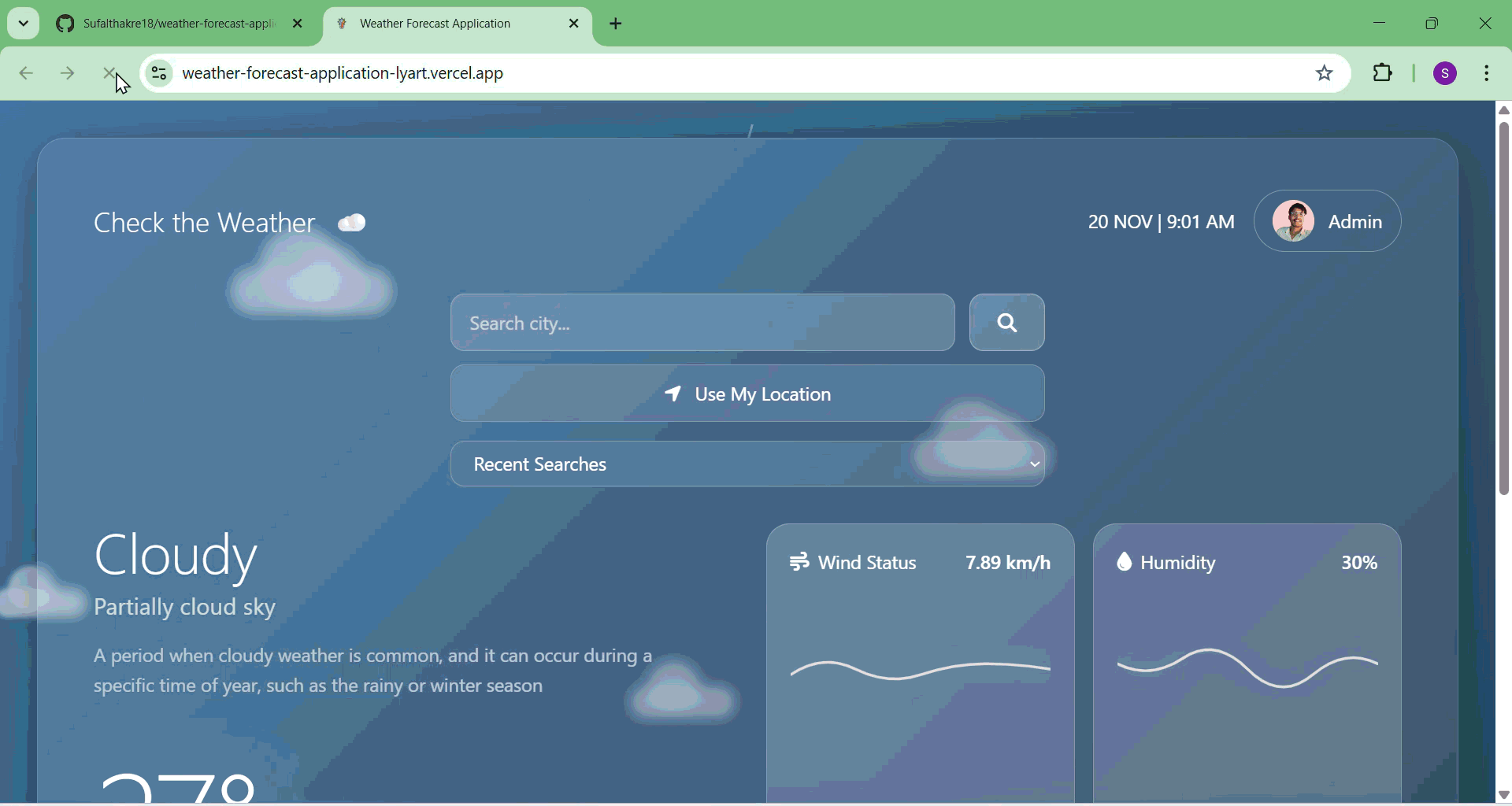 Weather Forecast Application
